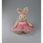 Hase rosa Kleid 30cm