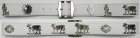 Appenzeller Gürtel 4cm, weiss, Ziernaht