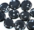 Handschmeichler -Schneeflocken Obsidian-