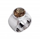 Ring Silber/Rauchquarz