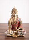 Buddha Messing poliert 38,5 cm 