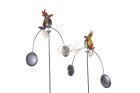 Gartenpendel, Vogel, Kakadu, silber 115x58x16 cm links