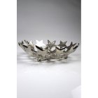 Schale Sterne silber Alu B35xL35xH11